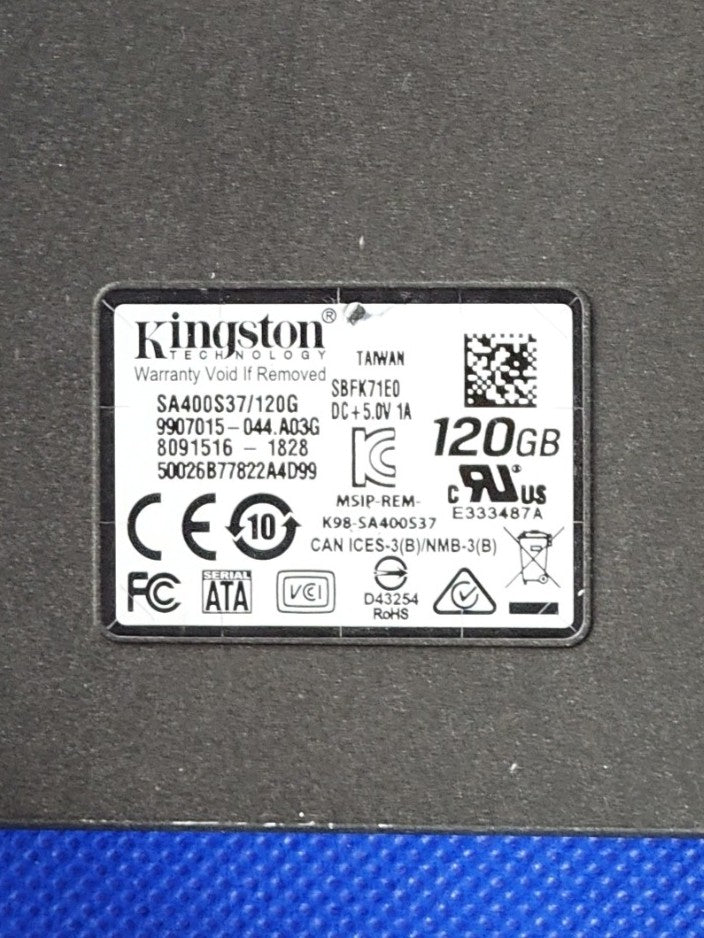kingston SA400S37/120GB Refurbished SSD