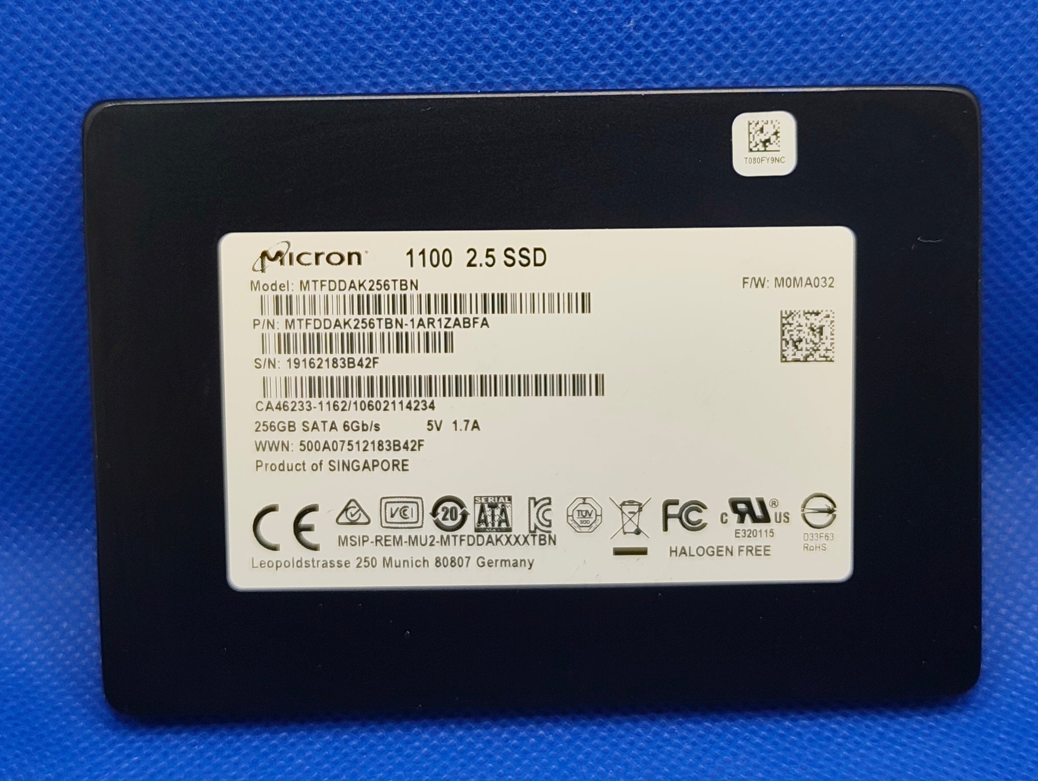 Micron 1100 MTFDDAK256TBN Refurbished SDD
