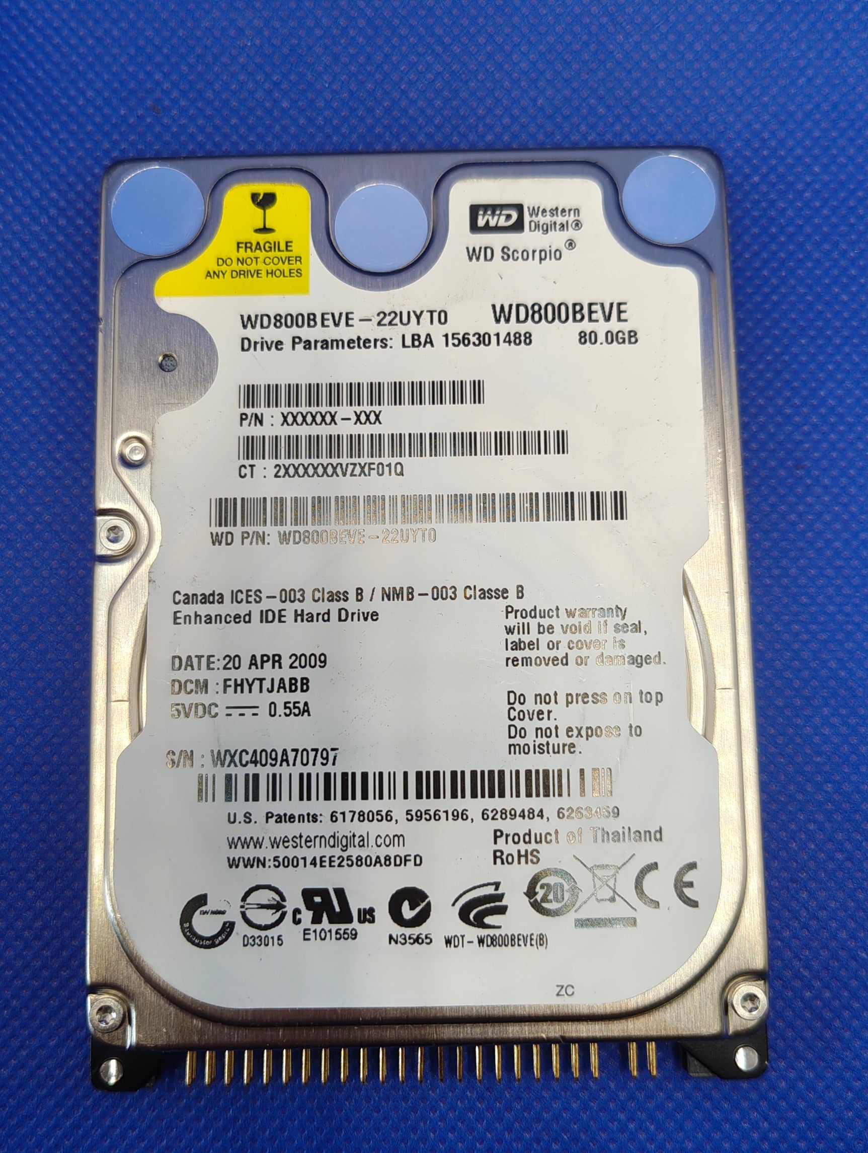 WD800BEVE-22UYTO
